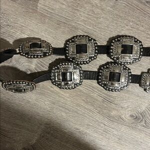 Roper Black and Silver Women's Belt